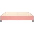 Estructura de cama box spring terciopelo rosa 200x200