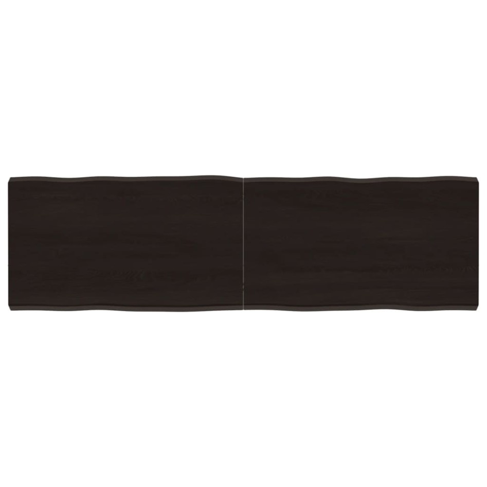 Tablero mesa madera tratada borde vivo marrón 140x40x(2-4)