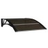 Marquesina de puerta policarbonato negro 100x75