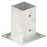 Anclajes para postes 4 unidades metal galvanizado 81