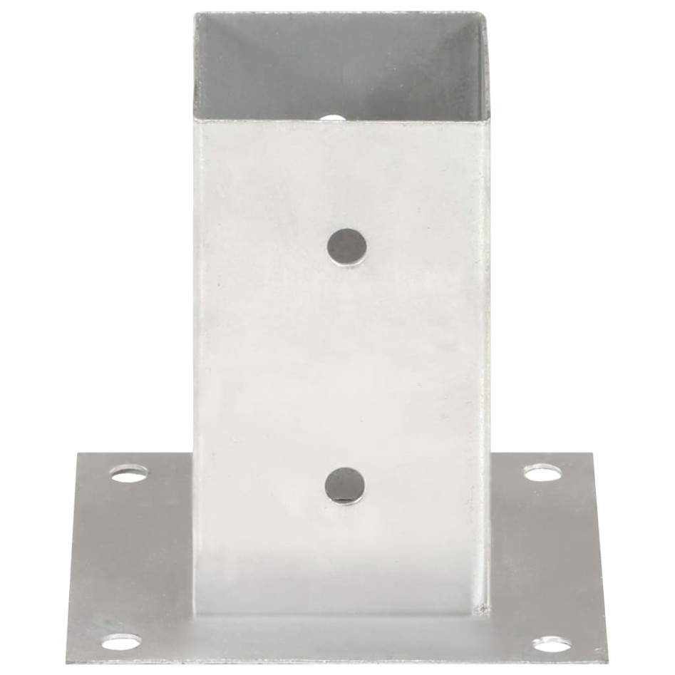 Anclajes para postes 4 unidades metal galvanizado 81