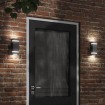 Apliques de exterior 2 unidades acero inoxidable negro