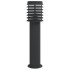 Lámpara de suelo de exterior acero inoxidable negro 60