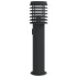 Lámpara de suelo de exterior con enchufe acero negro 60
