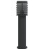 Lámpara de suelo de exterior con enchufe acero negro 60