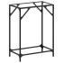 Mesa consola superficie vidrio transparente acero 60x35x81