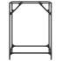Mesa consola superficie vidrio transparente acero 60x35x81
