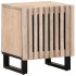 Mesita de noche madera maciza mango blanqueado 40x34x46