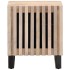 Mesita de noche madera maciza mango blanqueado 40x34x46