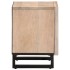 Mesita de noche madera maciza mango blanqueado 40x34x46
