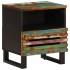 Mesita de noche de madera maciza reciclada 40x34x46