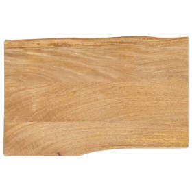 Tablero de mesa borde natural madera maciza mango 50x40x2,5