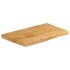 Tablero de mesa borde natural madera maciza mango 50x40x2,5