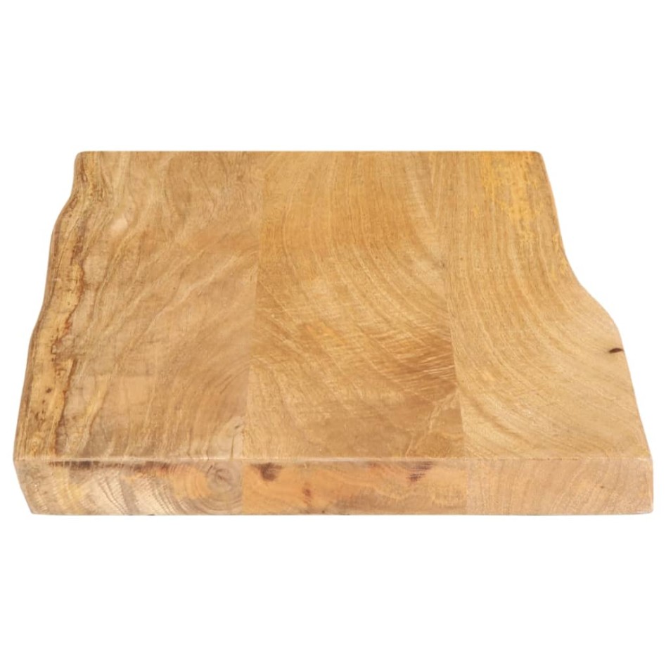 Tablero de mesa borde natural madera maciza mango 50x40x2,5
