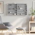 Vitrina de madera de ingeniería gris hormigón 100x8,5x58