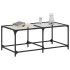 Mesa de centro superficie de vidrio acero 98,5x50x40