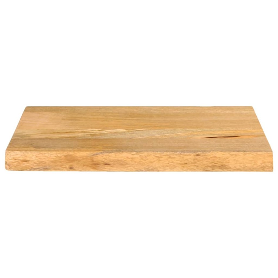 Tablero de mesa borde natural madera maciza mango 50x40x2,5