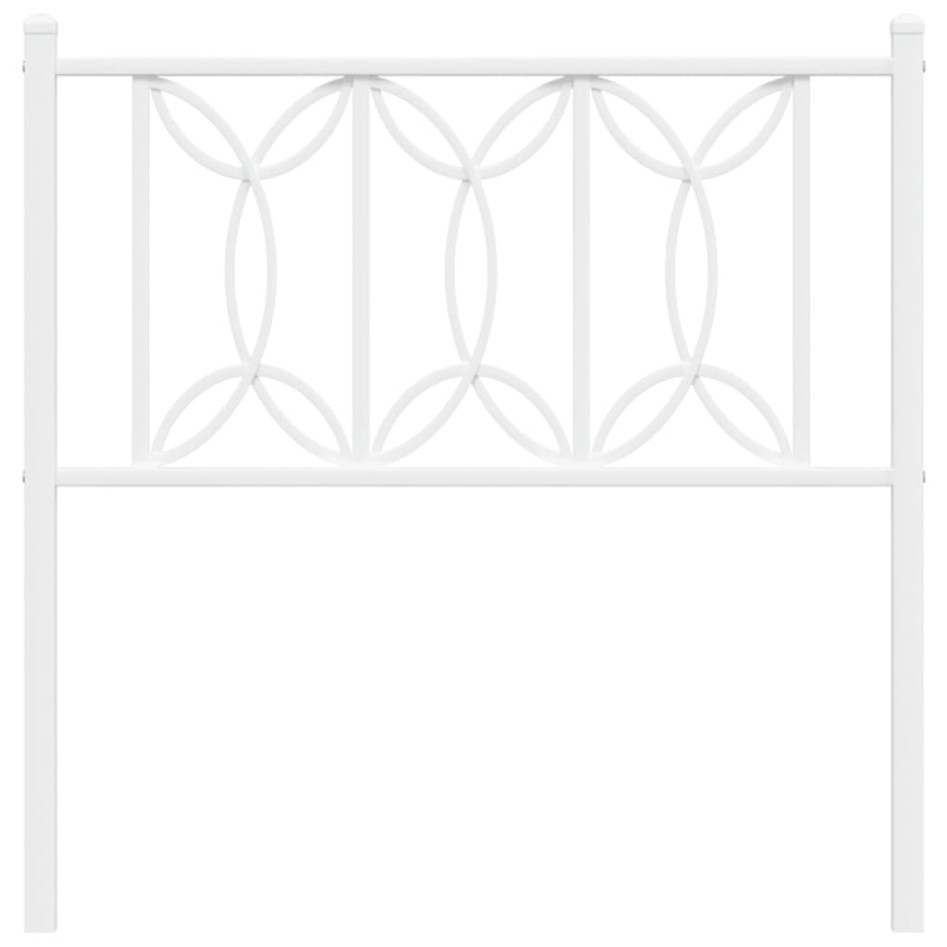 Cabecero de metal blanco 80