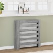 Cubierta de radiador madera ingeniería gris Sonoma 78x20x82 cm