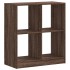 Estantería de madera de ingeniería marrón roble 68,5x32x75