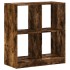 Estantería de madera de ingeniería roble ahumado 68,5x32x75