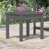 Banco de jardín madera maciza de pino gris 50x44x45