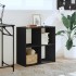 Estantería madera de ingeniería negro 68,5x32x68,5