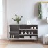 Mueble zapatero madera contrachapada gris Sonoma 102x36x60