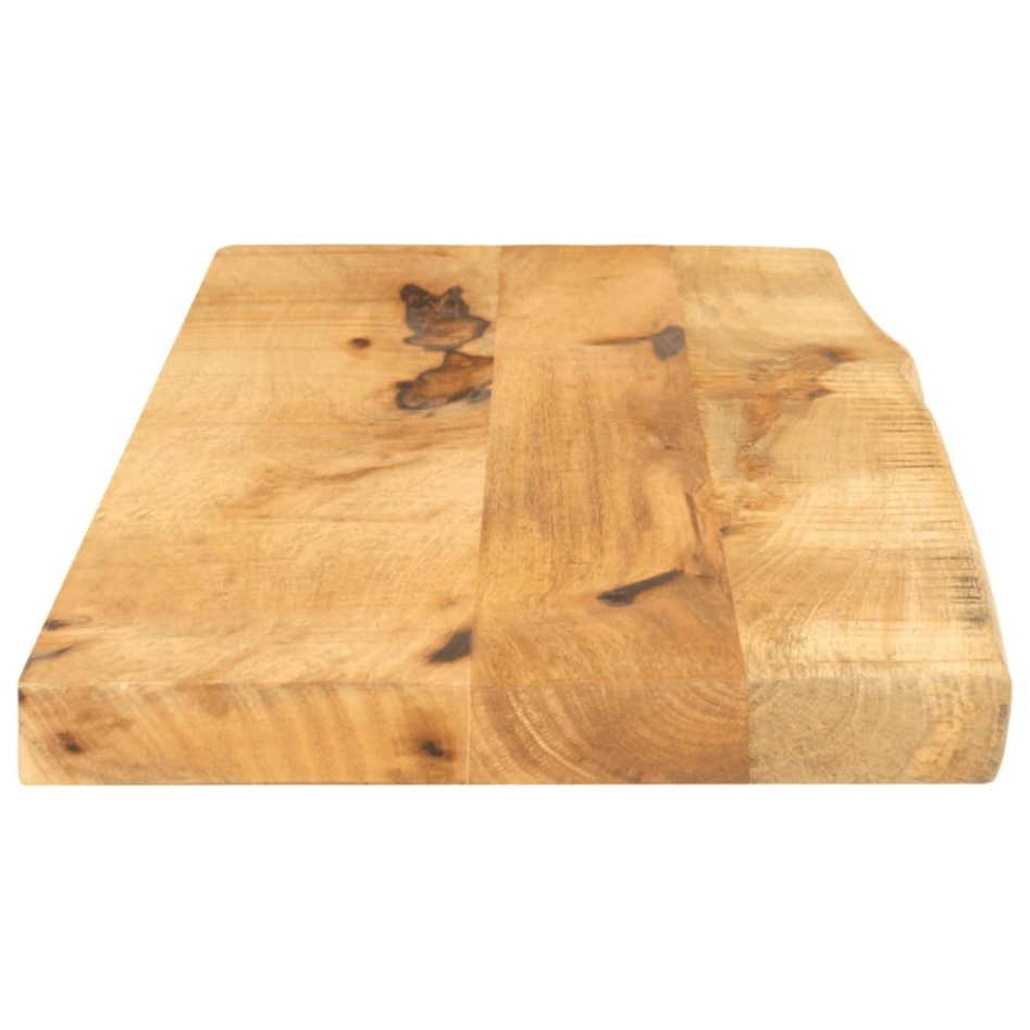 Tablero de mesa borde natural madera maciza mango 70x30x3,8