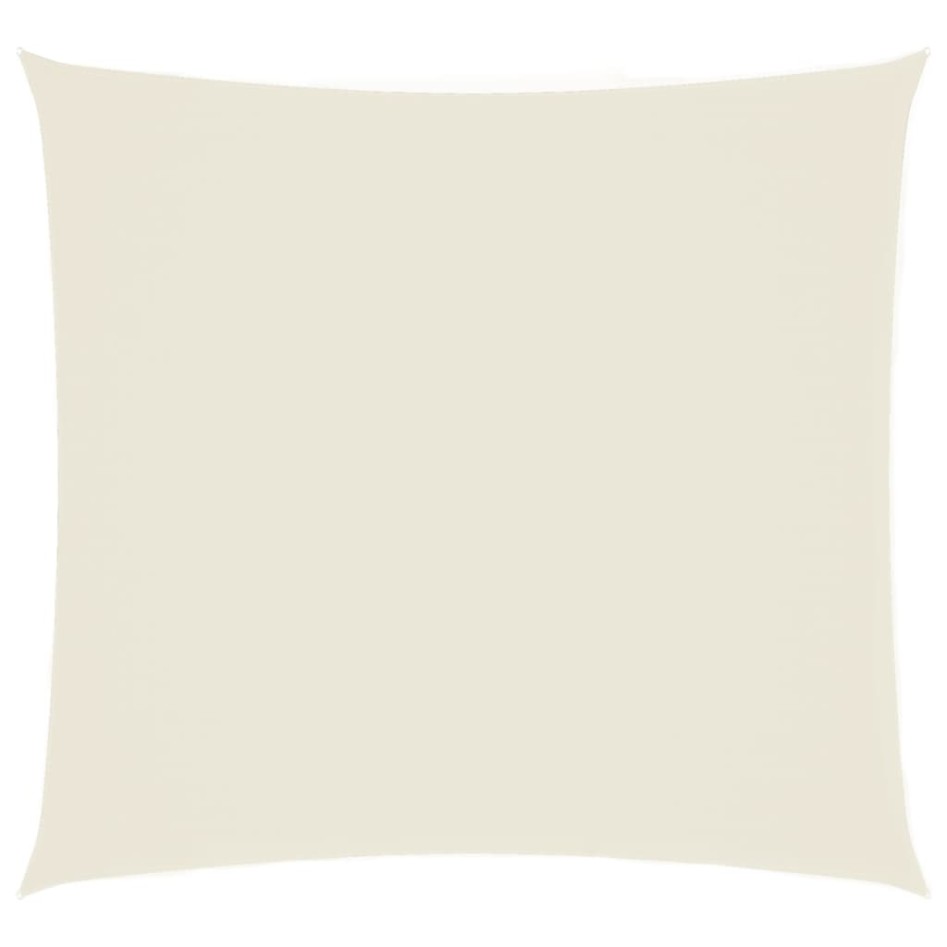 Toldo de vela cuadrado tela Oxford color crema 3x3