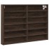 Vitrina de madera de ingeniería marrón roble 80x8,5x58