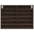 Vitrina de madera de ingeniería marrón roble 80x8,5x58