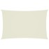 Toldo de vela rectangular tela Oxford color crema 2,5x5