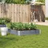 Jardinera de madera maciza de pino gris 100x100