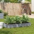 Jardinera de madera maciza de pino gris 150x50