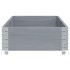 Jardinera de madera maciza de pino gris 150x50