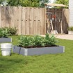 Jardinera de madera maciza de pino gris 120x80 cm