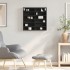 Vitrina de madera de ingeniería negra 60x8,5x58