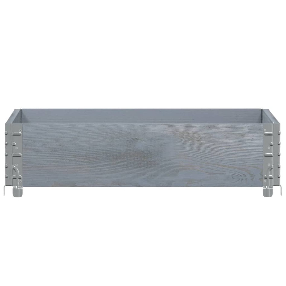 Collar de palet madera maciza de pino gris 80x60