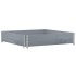 Collar de palet madera maciza de pino gris 100x100