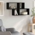 Estantería de pared madera ingeniería negro 100x20x53