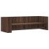 Estante de pared madera ingeniería marrón roble 100x35x30,5