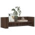Estante de pared madera ingeniería marrón roble 100x35x30,5