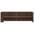Estante de pared madera ingeniería marrón roble 100x35x30,5