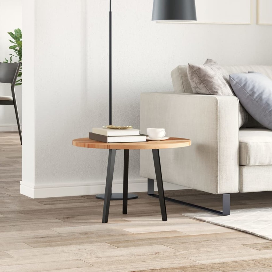 Tablero de mesa redondo madera maciza de acacia Ø60x2