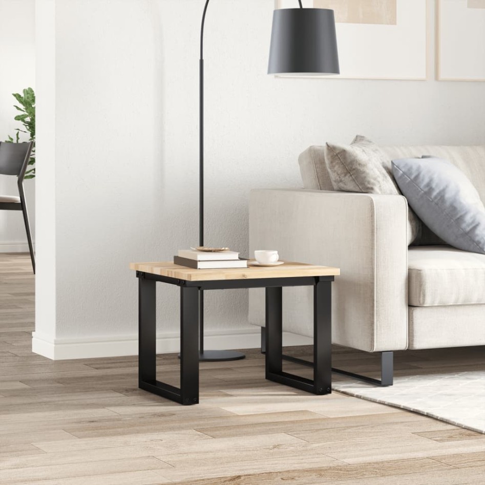 Tablero de mesa cuadrado madera maciza de acacia 50x50x2