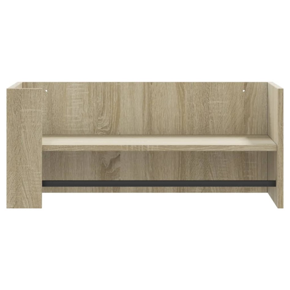 Estante de pared madera ingeniería roble Sonoma 70,5x35x30,5