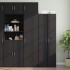 Armario de pared madera de ingeniería negro 50x42,5x40