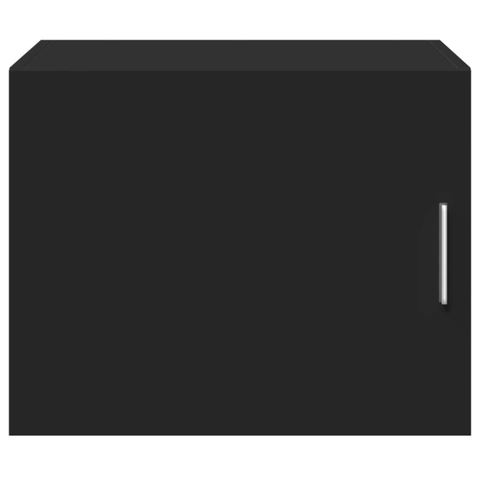 Armario de pared madera de ingeniería negro 50x42,5x40