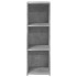 Aparador de madera contrachapada gris hormigón 30x41x93